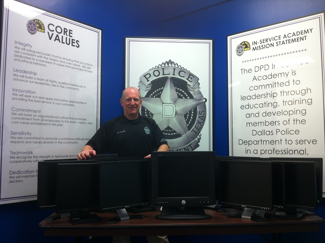 IT Staffing & Recruiting Company -The InSource Group - Gives Monitors to the Dallas Police Academy